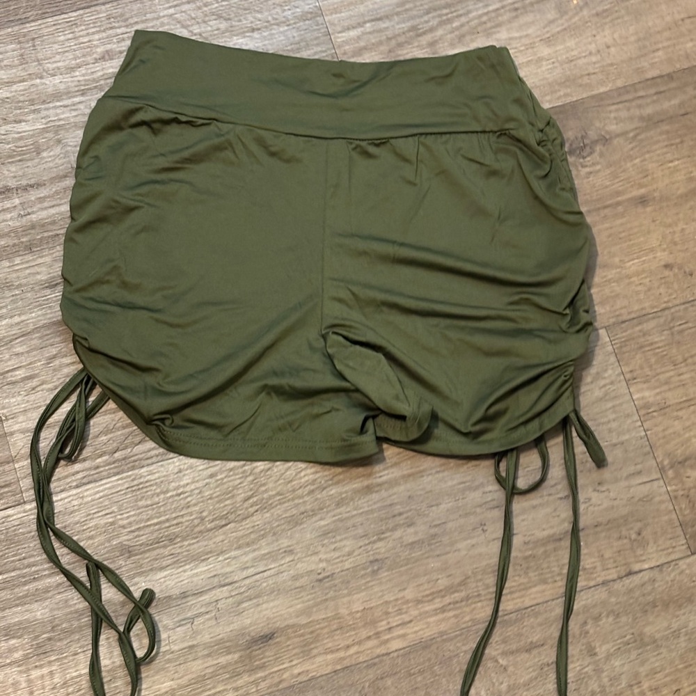 Olive Green Women's Shorts